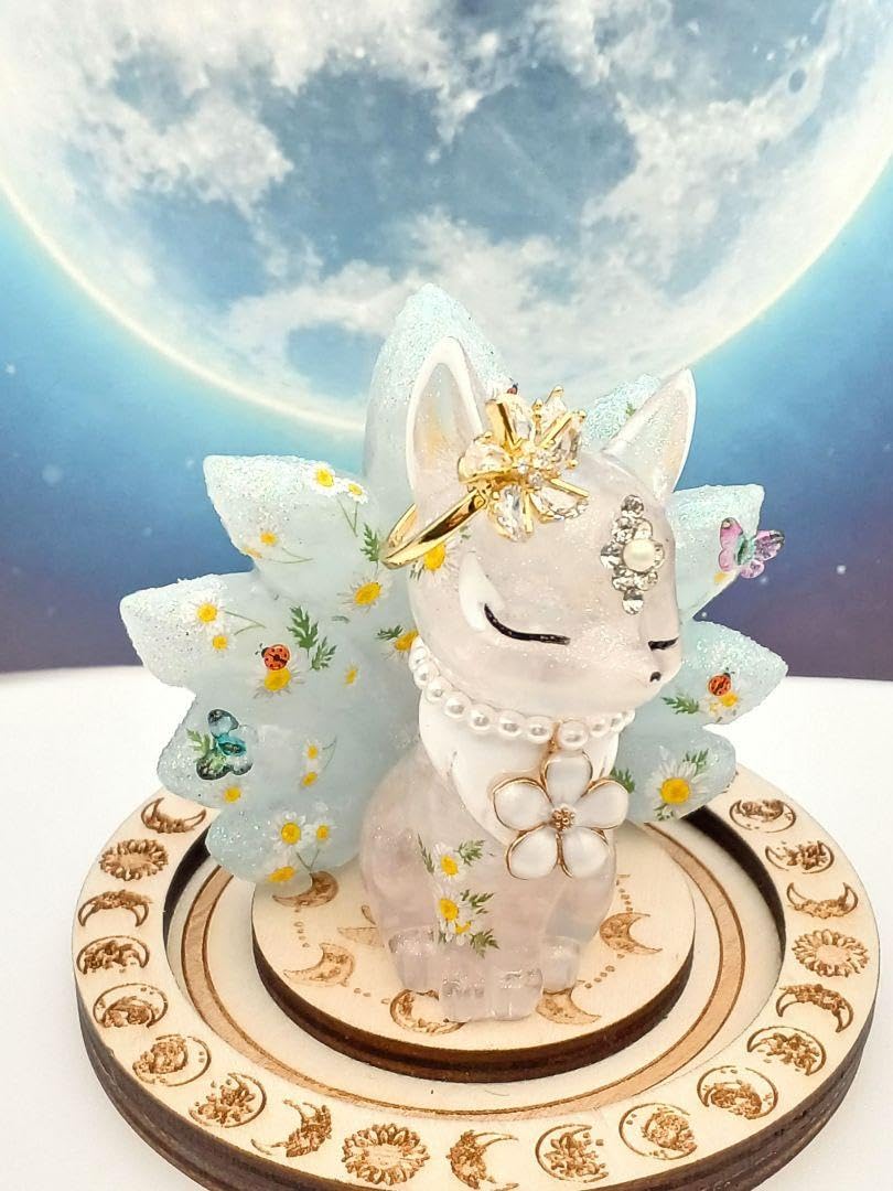 Amazon.co.jp: 九尾の狐 オルゴナイト愛と生命力を表します。 : 文房具